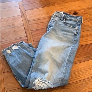 Mother Jeans, “The Tomcat” in wash “confession”